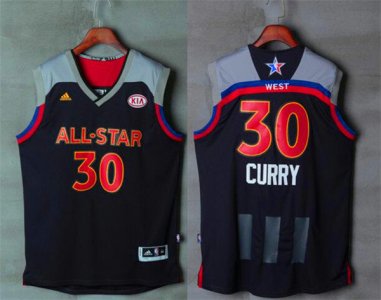 Maillot De Basket All Star 2017 NBA Western Stephen Curry 30 Noir